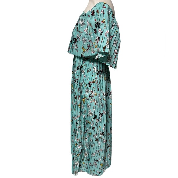 mondschein Women's Vintage Off Shoulder Evening Party Chiffon Maxi Dress size S - Picture 4 of 9